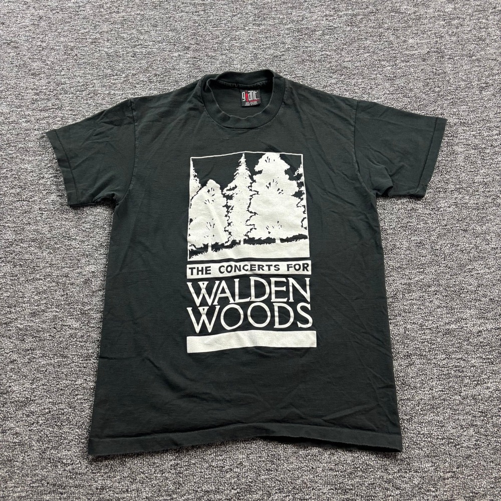Vintage 1993 Giant Rock Concerts for Walden Woods Benefit T-Shirt Black Large